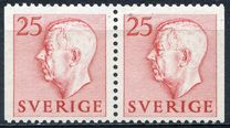[King Gustaf VI Adolf of Sweden & Tree Crowns - Without Imprint, type DB12]