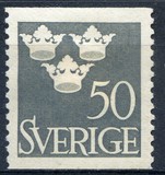 [King Gustaf VI Adolf of Sweden & Tree Crowns - Without Imprint, type BM17]