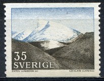 [Mountain Scenery and Uppsala Cathedral, type GS]