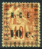 [French Coloniues, General Issues Postage Stamps Surcharged, type F1]