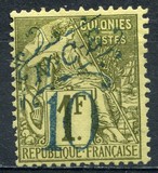 [French Colonies, General Issues Postage Stamp Surcharged, type J4]