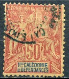 [Inscription: "NLLE CALÈDONIE et DEPENDANCES" - Colored Paper, type I10]