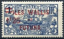 [New Caledonia Postage Stamps Overprinted "ILES WALLIS - et - FUTUNA" and Surcharged, type D3]