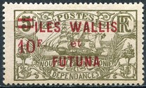 [New Caledonia Postage Stamps Overprinted "ILES WALLIS - et - FUTUNA" and Surcharged, type D6]