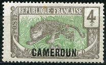 [Middle Congo Postage Stamps (Colors Changed) Overprinted "CAMEROUN", tegund E2]