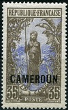 [Middle Congo Postage Stamps (Colors Changed) Overprinted "CAMEROUN", type F1]