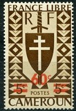[Free France Issue Surcharged, veids AH15]