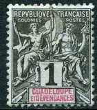 [Inscription: "GUADELOUPE ET DEPENDANCES", 类型 G]