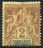 [Inscription: "GUADELOUPE ET DEPENDANCES", 类型 G1]