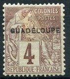 [French Colonies- General Issues No. 45-51 & 53-58 Overprinted "GUADELOUPE", type E2]
