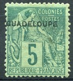 [French Colonies- General Issues No. 45-51 & 53-58 Overprinted "GUADELOUPE", type E3]