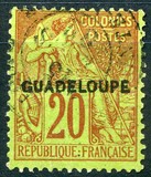 [French Colonies- General Issues No. 45-51 & 53-58 Overprinted "GUADELOUPE", type E6]