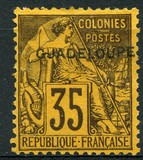 [French Colonies- General Issues No. 45-51 & 53-58 Overprinted "GUADELOUPE", type E9]