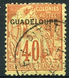 [French Colonies- General Issues No. 45-51 & 53-58 Overprinted "GUADELOUPE", type E10]