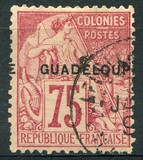 [French Colonies- General Issues No. 45-51 & 53-58 Overprinted "GUADELOUPE", type E11]