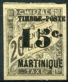 [French Colonies - Postage Due Stamps, Issue of  1884 Surcharged & Overprinted "TIMBRE-POSTE" & "MARTINIQUE", type C4]