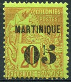 [French Colonies - General Issues No.46-57 Surcharged & Overprinted "MARTINIQUE", type B5]