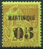 [French Colonies - General Issues No.46-57 Surcharged & Overprinted "MARTINIQUE", type B5]
