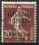 [French Postage Stamps Surcharged & Overprinted "GRAND - LIBAN", type A4]