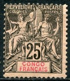 [Inscription: "CONGO FRANCAIS" - Coloured Paper, type D7]