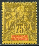 [Inscription: "MADAGASCAR ET DEPENDANCIES", प्रकार H11]