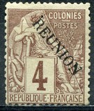 [French Colonies Postage Stamps Overprinted "REUNION", type F2]