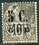 [French Colonies- General Issues No. 48 & 58 Surcharged, type D]