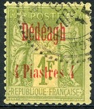 [French Postage Stamps Overprinted "Dédéagh", type B2]