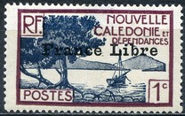 [Free France - Previous Issues Overprinted "France Libre", type S17]