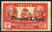 [Free France - Previous Issues Overprinted "France Libre", 类型 U27]