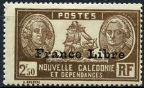 [Free France - Previous Issues Overprinted "France Libre", 类型 U35]