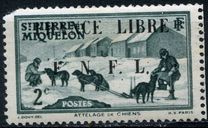[Free French Plebiscite - Issues of 1938-1940 Overprinted "Noel 1941 FRANCE LIBRE F.N.F.L." or Surcharged also, тып AW]