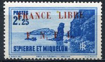 [Free French Plebiscite - Issues of 1938-1940 Overprinted "Noel 1941 FRANCE LIBRE F.N.F.L." or Surcharged also, тып AW27]