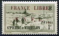 [Free French Plebiscite - Issues of 1938-1940 Overprinted "Noel 1941 FRANCE LIBRE F.N.F.L." or Surcharged also, тып AW20]