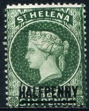 [Queen Victoria - Not Issued Stamps Surcharged. New Watermark, タイプ B28]