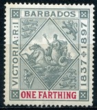 [The 60th Anniversary of Queen Victoria's Regency. Bluish Paper, ประเภท J9]