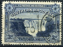 [Victoria Falls - Nos. 30 & 31 Inscribed with "Postage & Revenue" at Top of Frame, τύπος F2]