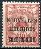 [New Caledonia Postage Stamps Overprinted "NOUVELLES - HEBRIDES - CONDOMINIUM", type D1]