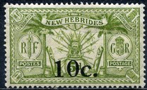 [Stamps of 1908-1912 Surcharged, type I3]