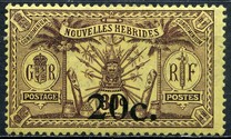 [Stamps of 1908-1912 Surcharged, type I5]
