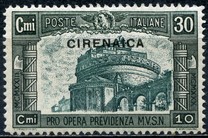 [Not Issued Italian Postage Stamps Overprinted "Cirenaica", type O]