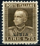 [King Victor Emmanuel III - Italian Stamps Overprinted "Libia", type Q2]