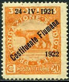 [New Daily Stamps from 1919 Overprinted "24-IV-1921 - Costituente Fiumana - 1922", тып AX3]