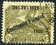 [New Daily Stamps from 1919 Overprinted "24-IV-1921 - Costituente Fiumana - 1922", тып AY]