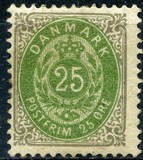 [Royal Emblem - New Drawing - Value in "ØRE" - Different Watermark, type G28]