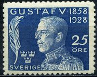 [The 70th Anniversary of the Birth of King Gustaf V, type AF4]