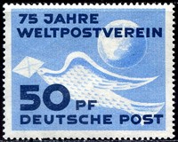 [The 75th Anniversary of the Universal Postal Union, type A]