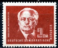 [President Wilhelm Pieck - New Watermark, type J4]