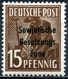 [Joint Allied Occupation Zones Stamps Overprinted "Sowjetische Besatzungs Zone", type B5]