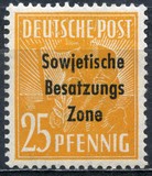 [Joint Allied Occupation Zones Stamps Overprinted "Sowjetische Besatzungs Zone", type B9]